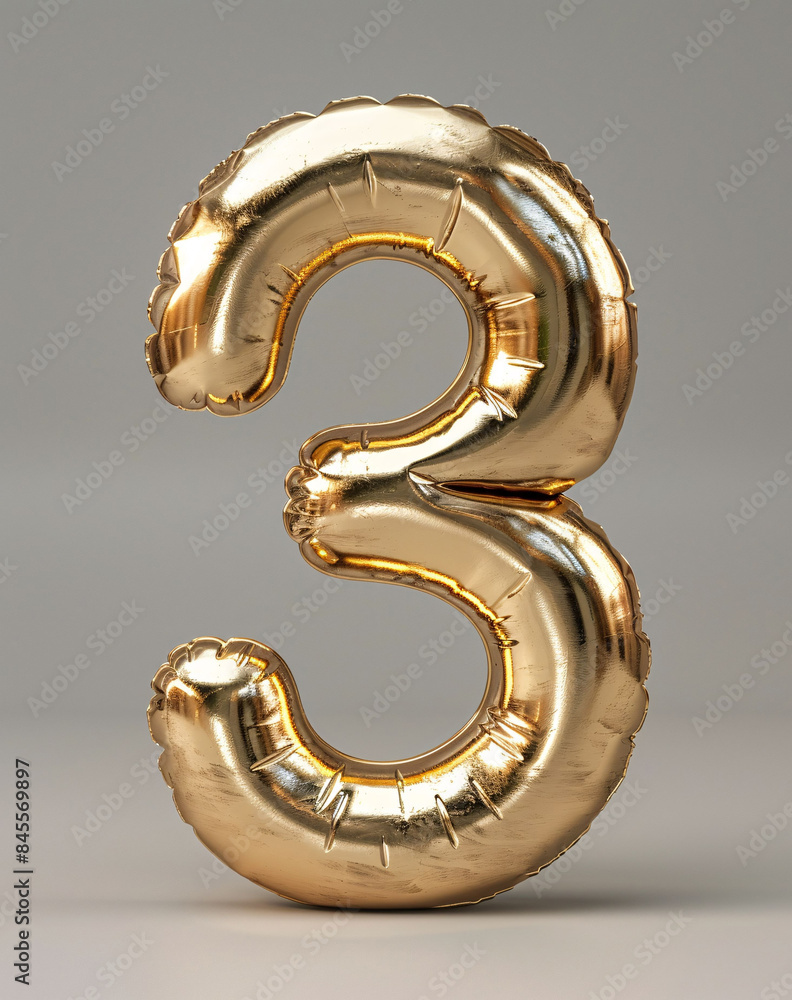 Poster 3d rendering digital font big sale event countdown concept element