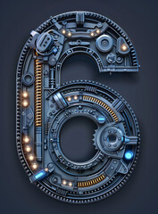 Obraz premium 3d rendering digital font big sale event countdown concept element