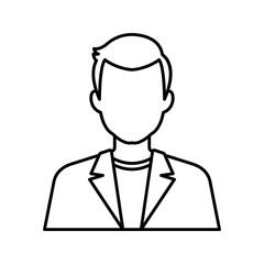 avatar or profile of unknown anonymous people. Man, people.