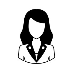vector icon of profile, avatar, user, female avatar