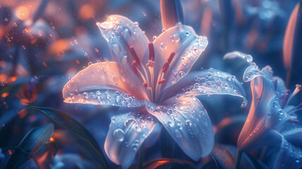 Colorful flower graphic poster PPT background, abstract flower computer wallpaper background