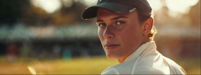 Golf competition. A close up male portrait.