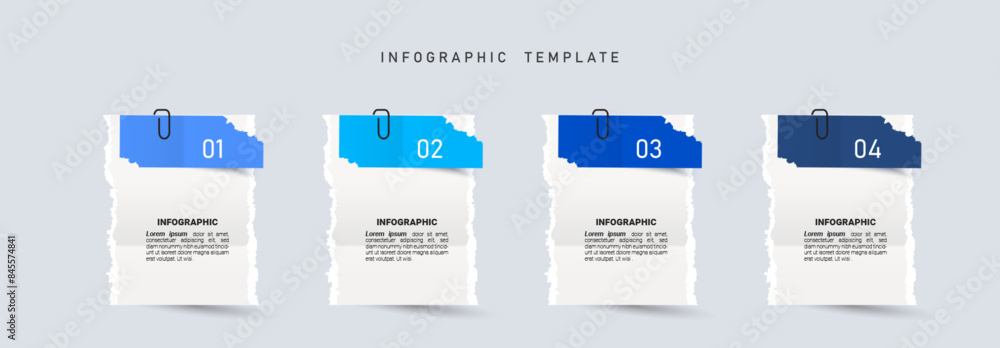 Poster presentation business infographic template vector.