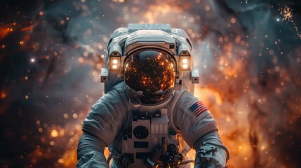 Astronaut in outer space