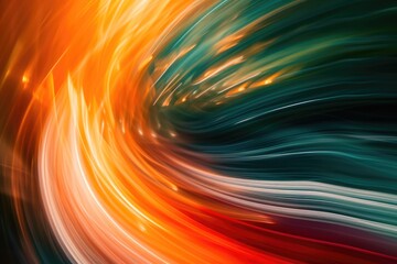 Fototapeta premium Whimsical Zoom Burst: Ambient Gradient Light Trails