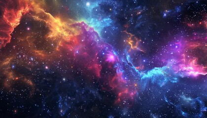 185 Mesmerizing 3D cartoon cosmic phenomenon of a vibrant nebula nursery