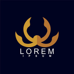 abstract logo design. unique and characterful, geometric abstract logo