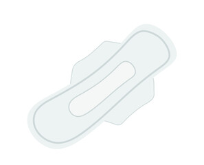 Menstrual hygienic accessory sanitary pad cartoon vector illustration isolated on white background © Iryna Petrenko