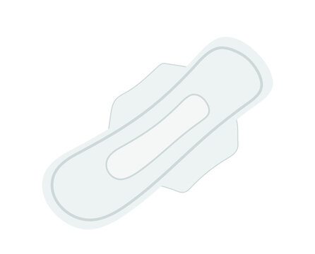 Menstrual hygienic accessory sanitary pad cartoon vector illustration isolated on white background