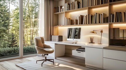 Stylish Home Office Spaces of Inspiring Designs for Productivity and Comfort