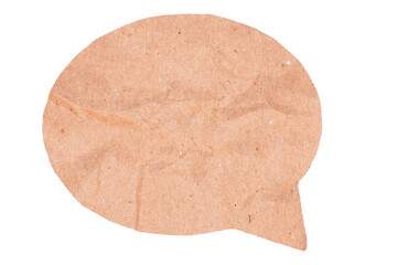 Speech bubble paper design element cutout