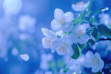 Moonlit Sonata: Chinese Porcelain Inspired Blossoms