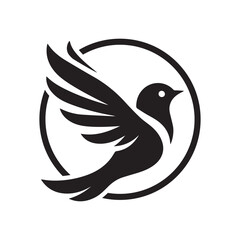 Bird Flying Logo Design, Bird logo vector
