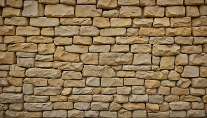 Fototapeta premium a close up of a stone wall with a fire hydrant in front of it