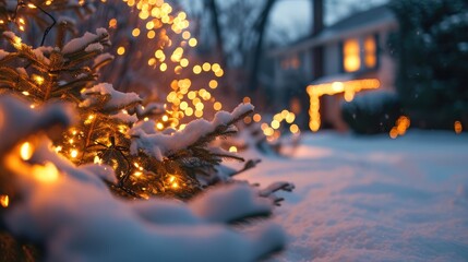 Holiday Oasis: Lawncare Transforming Winter Scenes