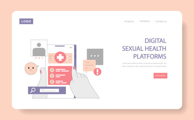 Psychosexology. Flat Vector Illustration