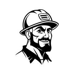 worker engineer with helmet