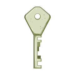 symbol key cartoon. house car, simple access, password safe symbol key sign. isolated symbol vector illustration