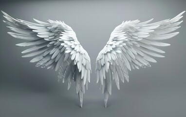 Obraz premium Ethereal White Wings