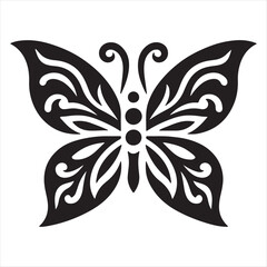 A beautiful butterfly vector art illustration