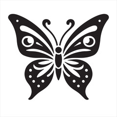 A beautiful butterfly vector art illustration