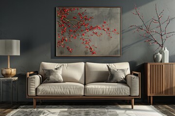 Modern Living Room with a Japanese Inspired Design