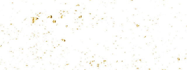 Luxury golden confetti glitter and zigzag ribbon falling down on transparent background. Holyday, festive and celebration background. Vector illustration.