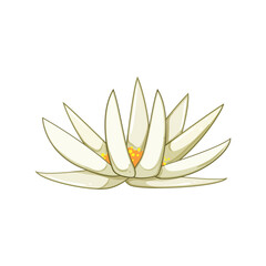 leaf lotus flower cartoon. yoga beauty, abstract meditation, symbol line leaf lotus flower sign. isolated symbol vector illustration
