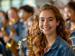 High School Band Practice A Harmonious Blend of Music Education and Teamwork