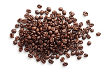 Obraz premium Coffee Culture: A Pile of Bean Brilliance