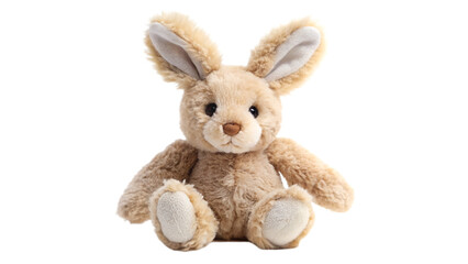 Obraz premium A toy rabbit isolated on transparent background