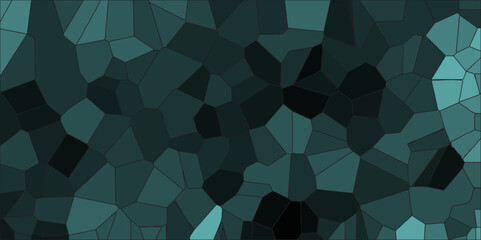 Fototapeta premium Abstract Seamless light blue Quartz Crystal Pixel Diagram Background. Black vector low poly cover. Dark Multicolor Broken Stained-Glass Background with dark lines. Geometric Retro tiles pattern. 