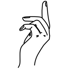 Hand Line Illustration 