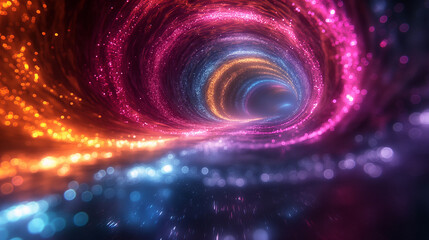 colorful vortex, dynamic movement, vibrant colors, colorful,