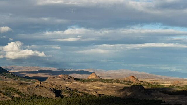 Timelapse de nubes en la Estepa Patagonica