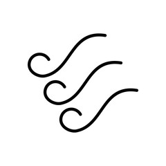 Wind and Air icon symbol 