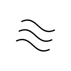 Wind and Air icon symbol 