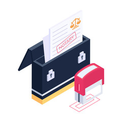  Law and Court Isometric Icons  

