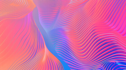 Fototapeta premium Vibrant Gradient Abstract Background with Flowing Lines
