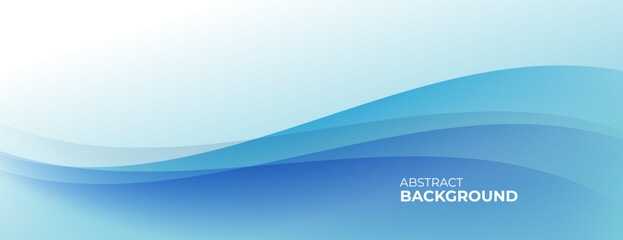 abstract blue background with waves and a place for text