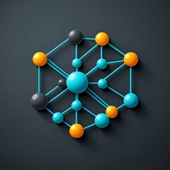 Obraz premium 3D Network Icon