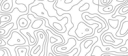 White topology and topography vector design abstract background contour map texture for print works