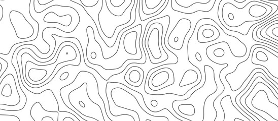 White topology and topography vector design abstract background contour map texture for print works