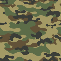 
camouflage classic pattern, vector military texture