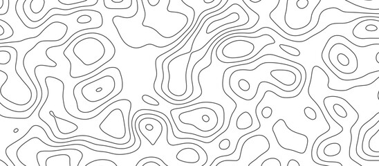 White topology and topography vector design abstract background contour map texture for print works