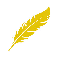 Fototapeta premium Fluffy Feather clipart flat design