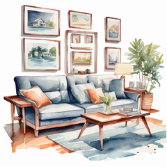 Home Furniture Ilustration Design Very Cool