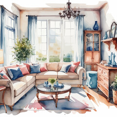 Home Furniture Ilustration Design Very Cool