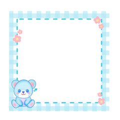 Note paper cute with bear for planner