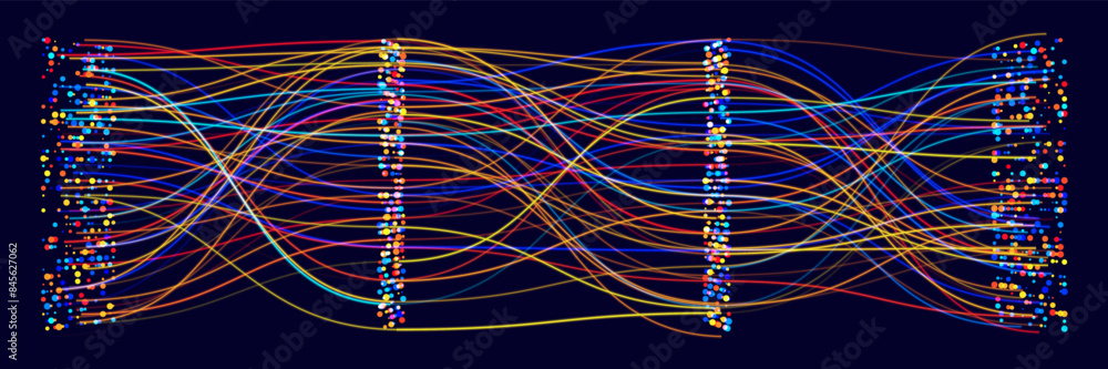 Poster Layers Inside GPT General Purpose Transformer Convolutional Neural Network Architecture. How AI Work. Data Science, Machine Learning, Artificial Intelligence. AI Tech Science Vector Illustration.